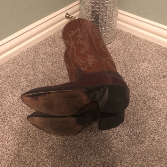 Women’s Justin Leather Boots- s7 - Picture 5 of 5